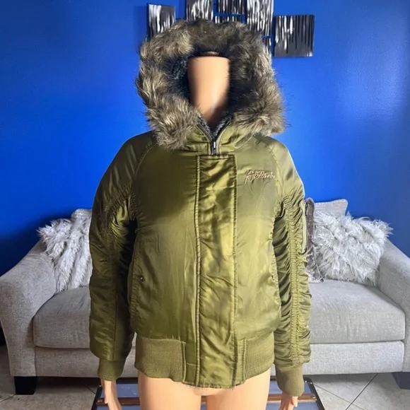 AKDMKS Akademiks Reversible Faux Fur Coat - Picture 7 of 14